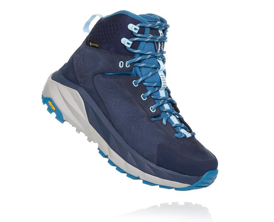 Hoka Womens Hiking Boots NZ - Hoka Kaha Gore-Tex Navy (UXS682053)